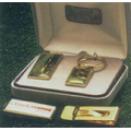 24K Gold Dipped Money Clip (2 Color Label & Dome)